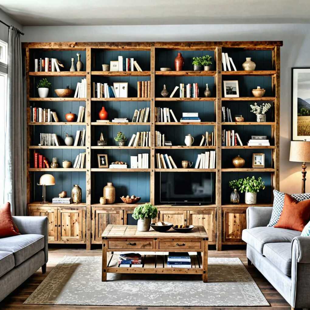 Rustic Shelving and Bookcases