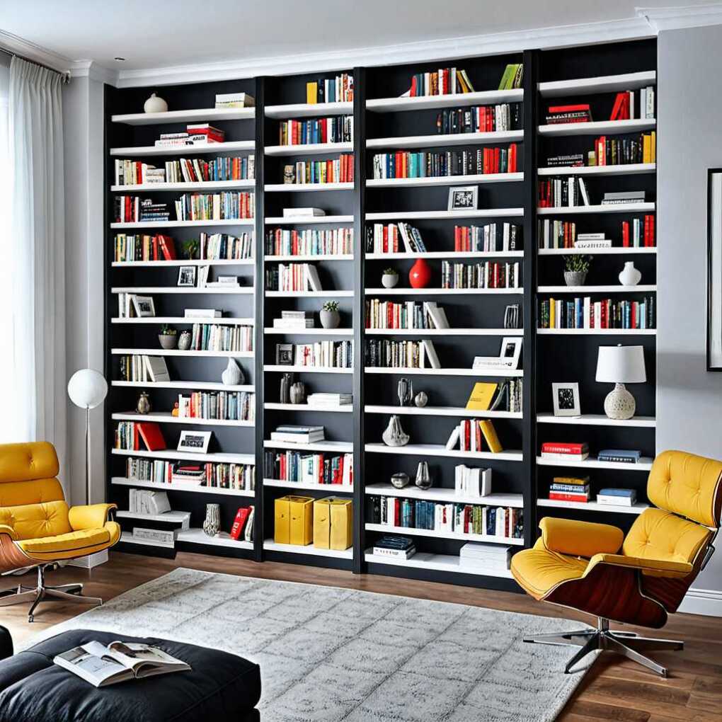 Sliding Bookshelves for a Space-Saving Solution