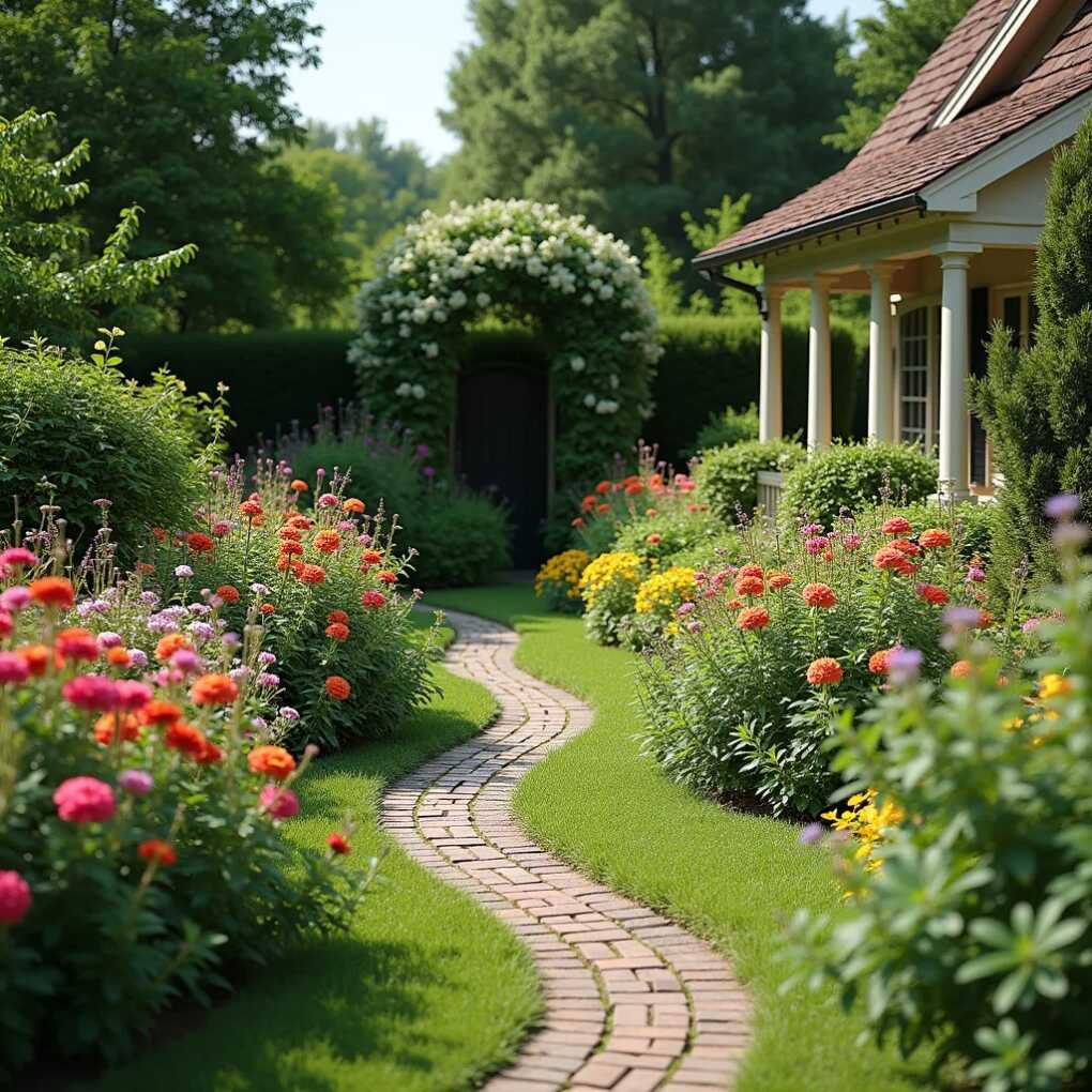 English Garden Flower Bed