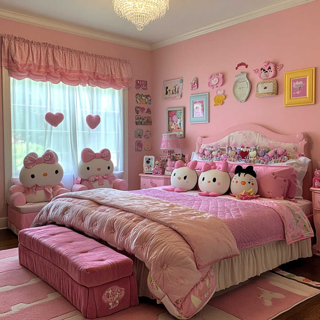 Hello Kitty Themed Bedding