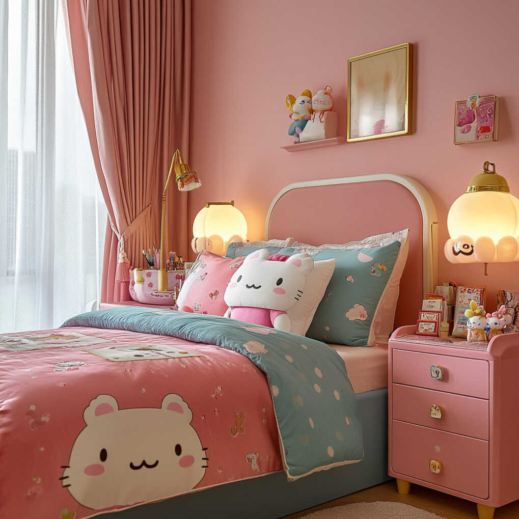 Hello Kitty Themed Bedside Tables