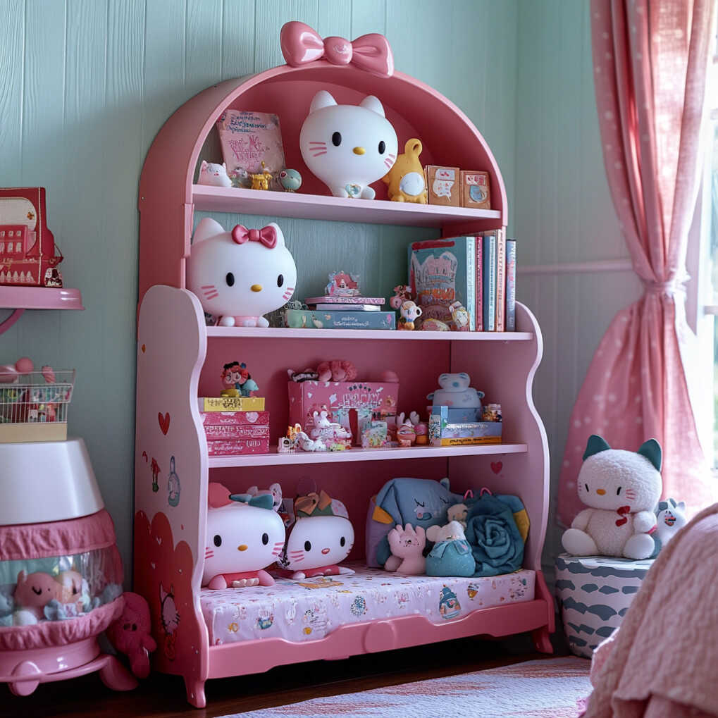 Hello Kitty Themed Shelves