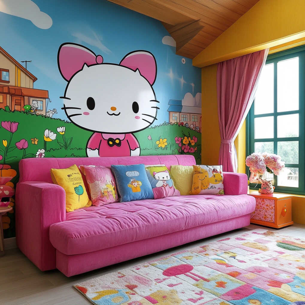 Hello Kitty Themed Wall Decals