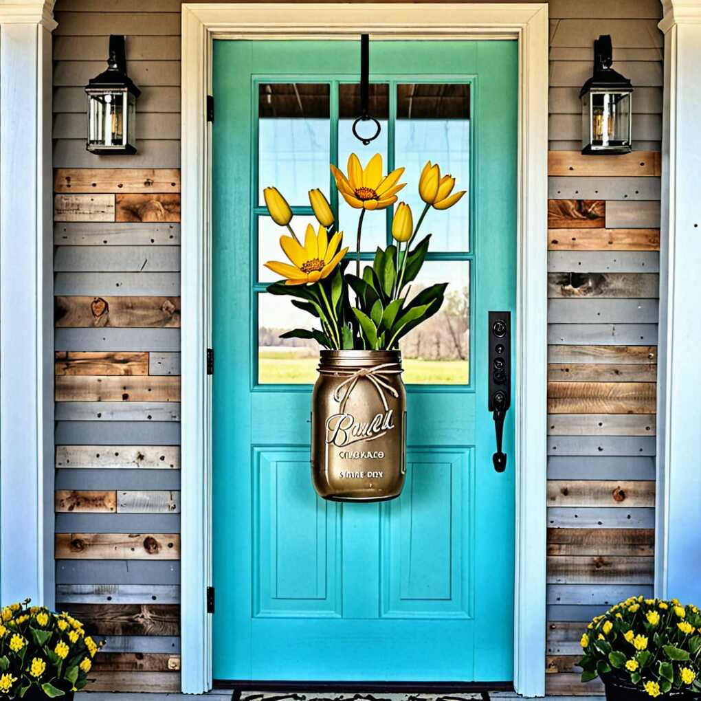 Mason Jar Door Hanger