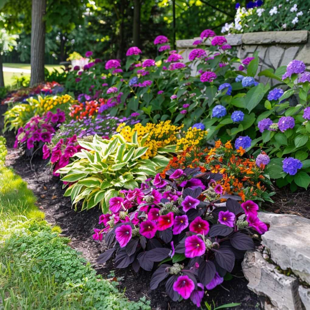 Shaded Flower Bed