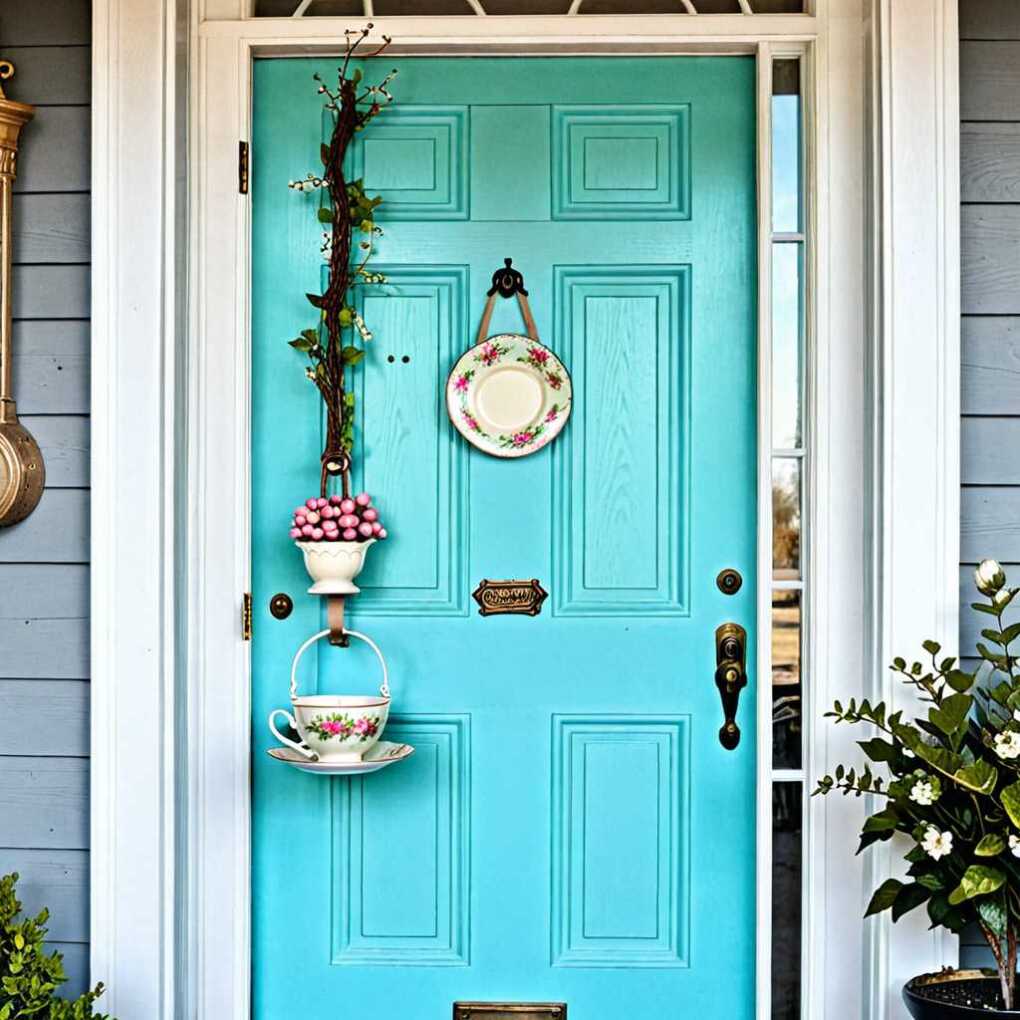 Vintage Teacup Door Hanger